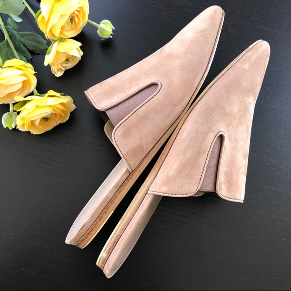 NEW Jenni Kayne • Suede Mules Taupe - Picture 3 of 8